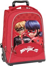 Cartoleria Zaino Trolley Premium organizzato Miraculous Panini