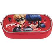 Cartoleria Astuccio ovale organizzato Miraculous Panini
