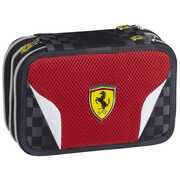 Cartoleria Astuccio attrezzato 3 zip Ferrari Kids Panini