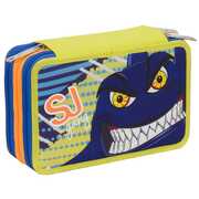 Cartoleria Astuccio attrezzato 3 zip Seven Boy Animali da SJ. Squalo Seven