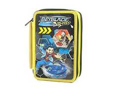 Cartoleria Jet Black Beyblade Burst. Astuccio 3 Zip Seven