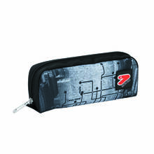 Cartoleria Astuccio bustina Seven The Double In Town Jet Black. Nero-Grigio Seven
