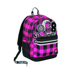 Cartoleria Zaino Pro XXL Seven The Double Fluo Fuxia. Rosa-Nero. Con Power Bank Seven