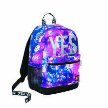 Cartoleria Zaino Pro Seven The Double Tye and Dye Girl Rodhamine Red. Rosa-Viola. Con Power Bank Seven