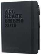 Cartoleria Diario Smemoranda All Black Smemo 2018-2019, 12 mesi, giornaliero. Con penna Bic nera Smemoranda