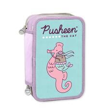 Cartoleria Astuccio accessoriato 3 zip Pusheen Mermaid Gut