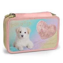 Cartoleria Astuccio accessoriato 3 zip Rachel Hale Love Colors Cane Indy Rachel Hale