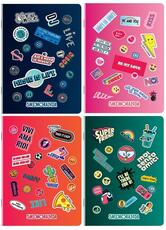 Cartoleria Quaderno maxi A4 Smemoranda Stickers in PPL. Quadretti piccoli 4 mm Smemoranda