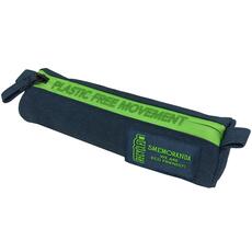 Cartoleria Astuccio mini tombolino Red Sea Smemo Re-Generation Blu con zip verde Smemoranda