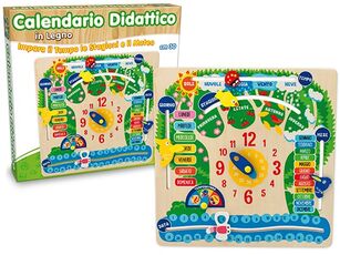 Giocattolo Calendario Didattico In Legno. Window Box Teorema