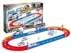Giocattolo Police Speed. Pista 24 Pz Con 1 Macchinina A Retrocarica Teorema