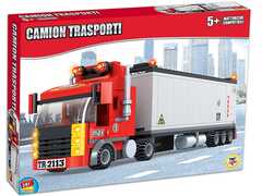 Giocattolo Costruzioni Click Clack. Camion Trasporti 281 Pz Teorema
