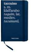 Cartoleria Taccuino Blu, Bianco a Righe Piccolo Treccani Definizione