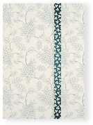 Cartoleria Quaderno brossurato Clip Notes piccolo a righe. Clip verde-blu con fiori Alfabet