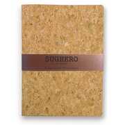Cartoleria Pocket Notes Sughero medio a righe. Naturale Alfabet