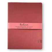 Cartoleria Quaderno cucito Biocover medio a righe. Rosso Alfabet
