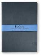 Cartoleria Quaderno cucito Biocover medio a righe. Blu Alfabet
