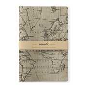 Cartoleria Quaderno punto singer Ricordi piccolo a pagine bianche. Cartina geografica Alfabet