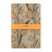 Cartoleria Quaderno punto singer Ricordi medio a pagine bianche. Fiori arancioni Alfabet