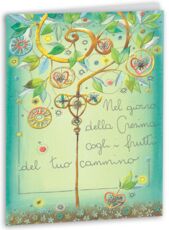 Cartoleria Biglietto auguri Cresima Goccioline Akena