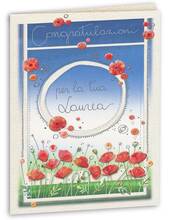 Cartoleria Biglietto laurea Goccioline Akena