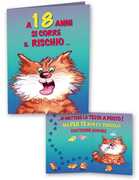 Cartoleria Biglietto compleanno 18 anni Quattro gatti Akena