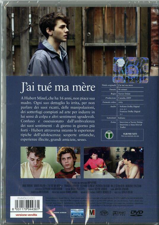 J'ai tué ma mère DVD Film di Xavier Dolan Drammatico