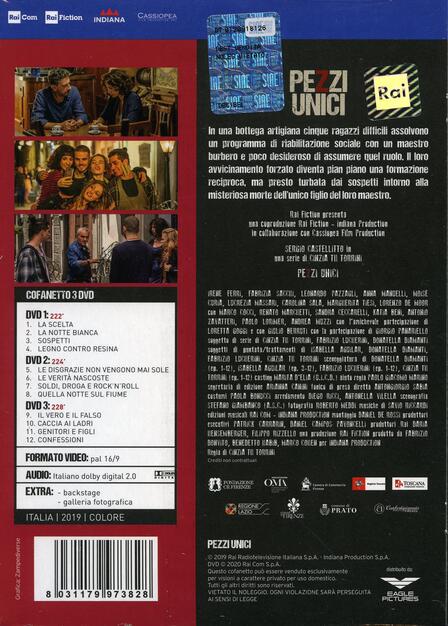 Pezzi Unici Serie Tv Ita 3 Dvd Dvd Film Di Cinzia Th Torrini Drammatico Ibs