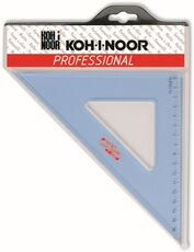 Cartoleria Squadra in plexiglass trasparente Koh-I-Noor. 45 gradi, lunghezza 36 cm Koh-I-Noor