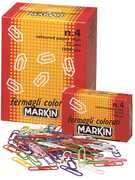 Cartoleria Confezione 100 fermagli colorati Markin nr 2. 26 mm Markin
