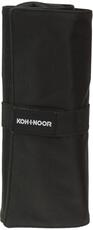 Cartoleria Astuccio arrotolabile 24 scomparti. Nero + Bustina con zip Koh-I-Noor