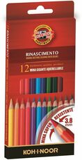 Cartoleria Pastelli acquarellabili Mondeluz Koh-I-Noor con mina gigante 3,8 mm. Confezione 12 matite colorate Koh-I-Noor