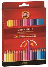 Cartoleria Pastelli acquarellabili Mondeluz Koh-I-Noor con mina gigante 3,8 mm. Confezione 36 matite colorate Koh-I-Noor