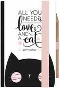 Cartoleria Agenda bi-giornaliera 2019, 12 mesi, Legami Photo 2-Day, Mini. Gatto. Cat Legami