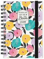 Cartoleria Agenda Legami Photo 2020, 12 mesi, settimanale small con spirale Fiori. Flowers Legami