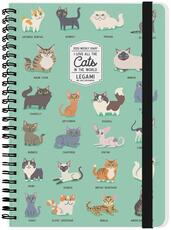 Cartoleria Agenda Legami Photo 2020, 12 mesi, settimanale large con spirale Gatti. Cats Legami
