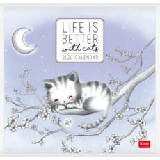 Cartoleria Calendario Legami 2020 Uncoated Paper Gatti. Sketchy Cats - 30x29cm Legami