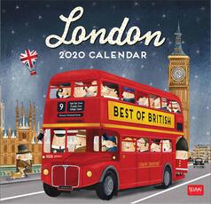 Cartoleria Calendario Legami 2020 Uncoated Paper Londra. London - 30x29cm Legami