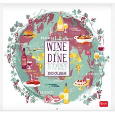 Cartoleria Calendario Legami 2020 Uncoated Paper Wine & Dine - 30x29cm Legami