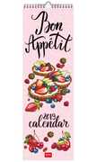 Cartoleria Calendario 2019 Legami Uncoated Paper 16 x 49 cm. Buon appetito. Bon appétit Legami