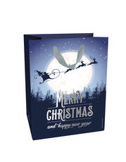 Cartoleria Sacchetto regalo Natale Legami Christmas Gift Bag Medium Slitta. Sleigh Legami