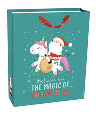 Cartoleria Sacchetto Regalo Legami Christmas, Unicorn Verde - Large Legami