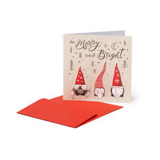 Cartoleria Biglietto auguri Legami Christmas, Gnomes - 7x7 cm Legami
