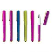Cartoleria Set di sei penne multicolore in custodia cartonata Mystic Gipsy blu, rosa, verde Tricoastal