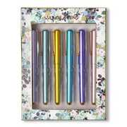 Cartoleria Set di sei penne multicolore in custodia cartonata Pearlescent Dreams bianco, rosa, verde, nero, blu Tricoastal