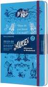 Cartoleria Weekly Notebook Agenda-Taccuino settimanale 2019-2020, 18 mesi, Alice in Wonderland Limited Edition Moleskine large azzurro Moleskine
