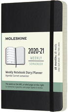 Cartoleria Agenda settimanale 2020/2021 18 mesi Moleskine large copertina rigida. Blu Moleskine