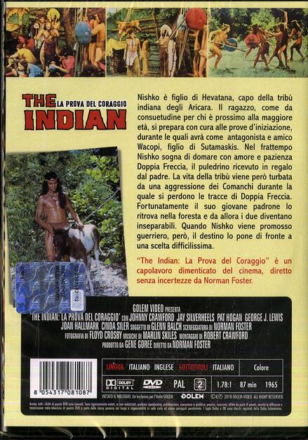 The Indian La Prova Del Coraggio Dvd Film Di Norman Foster Avventura Ibs