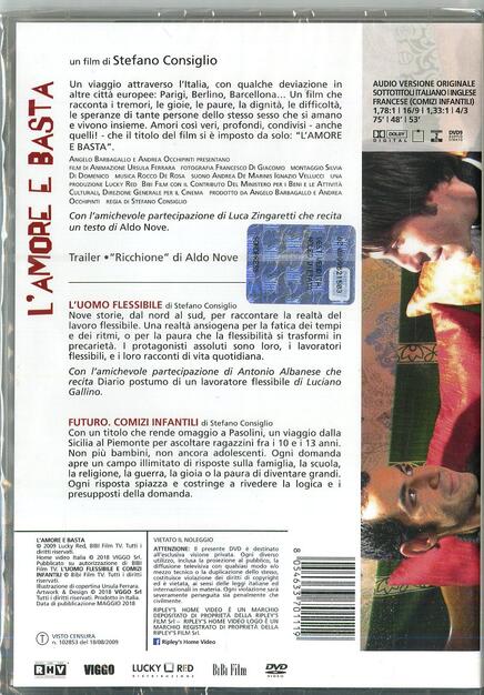 L Amore E Basta 2 Dvd Dvd Film Di Stefano Consiglio Documentario Ibs