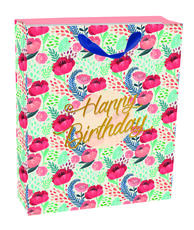 Cartoleria Sacchetto regalo Gift Bag Medium. Flowers Legami